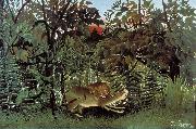 The Hungry Lion Throws Itself on the Antelope Henri Rousseau